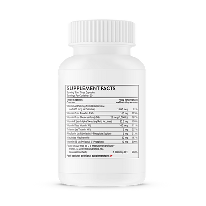 THORNE Basic Prenatal, Includes Active Folate, Choline & Iron, 90 Capsules