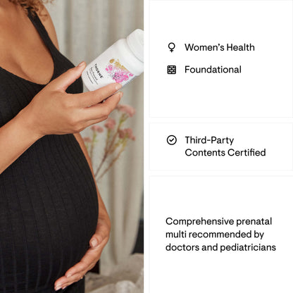 THORNE Basic Prenatal, Includes Active Folate, Choline & Iron, 90 Capsules